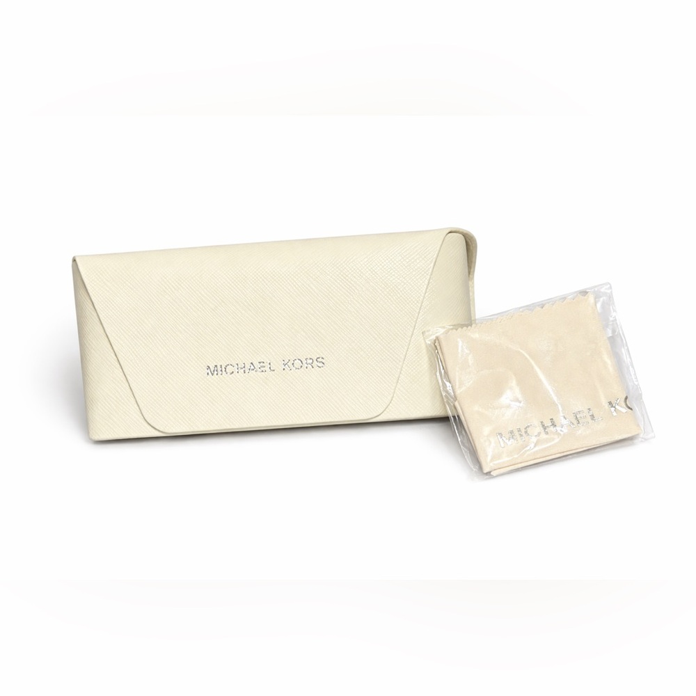 Michael Kors Ivory Sunglasses Case & cleaning cloth